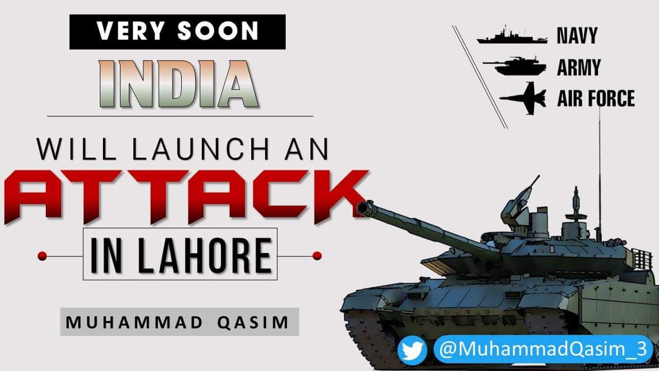 india will attack on big part of lahore